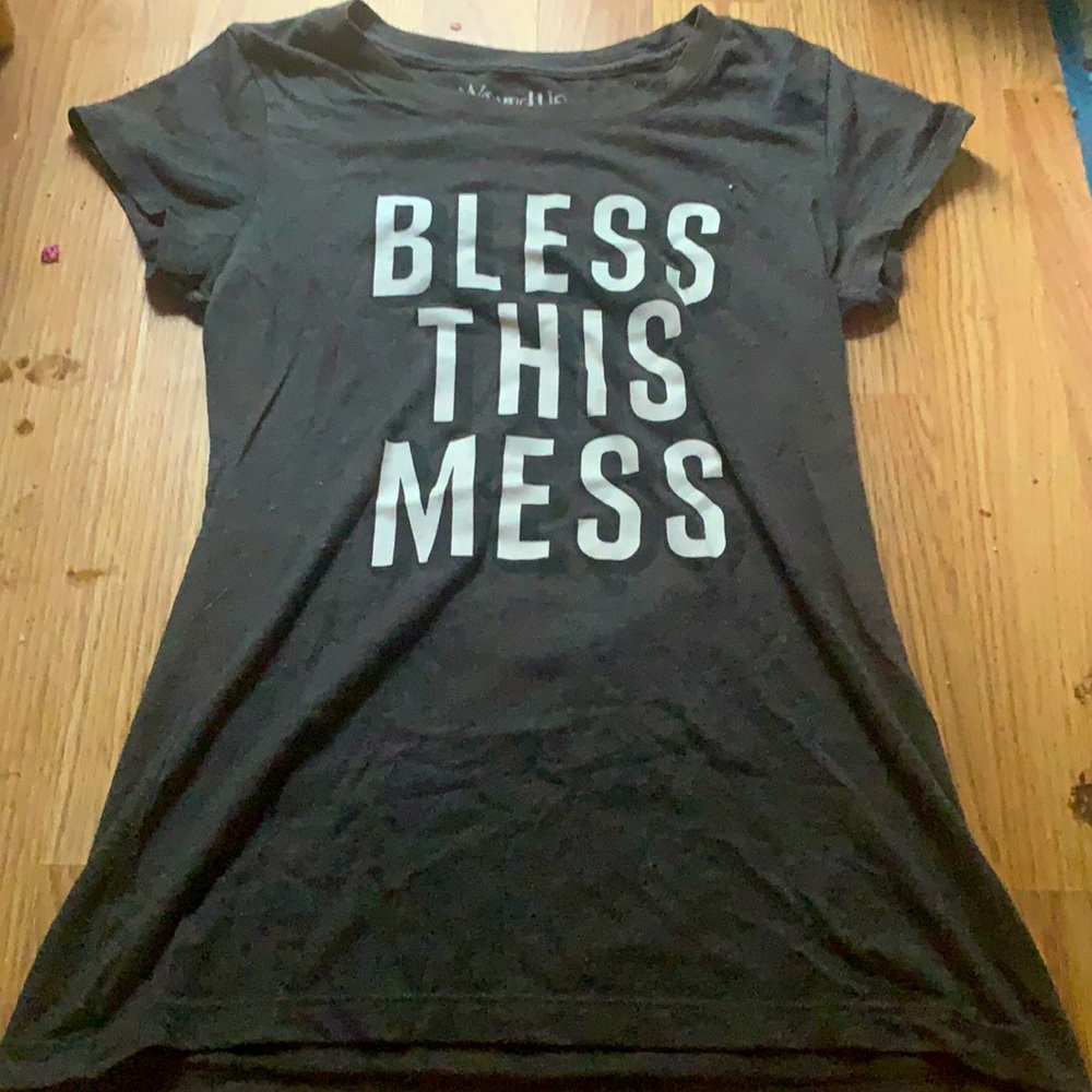 Bless This Mess grey women t-shirt